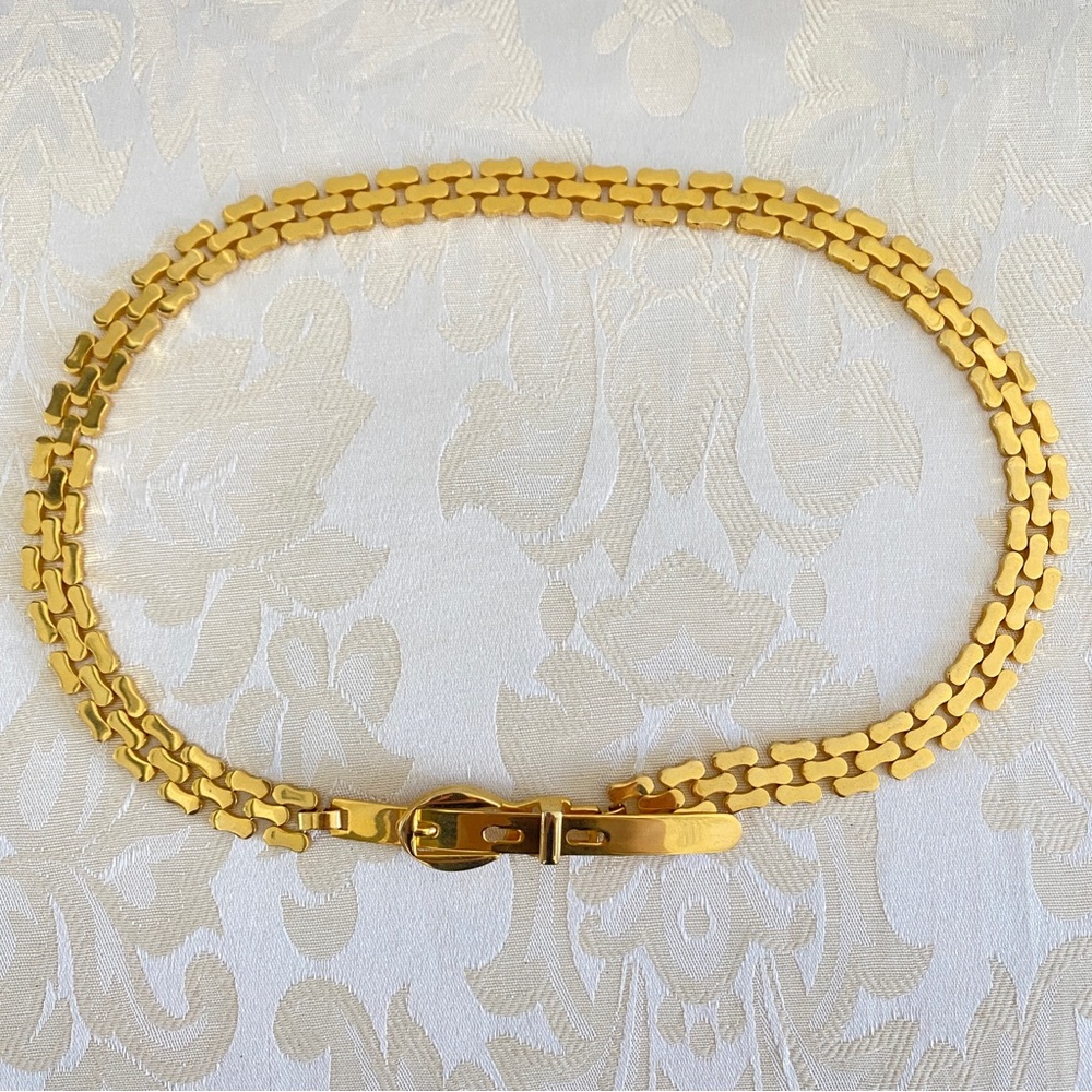 Gold chain belt